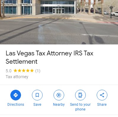Google Maps Tax Attorney example